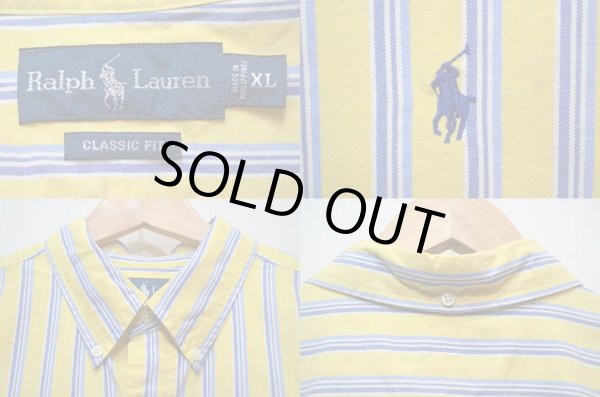 画像3: Polo Ralph Lauren マルチストライプ柄 S/S ボタンダウンシャツ (3)