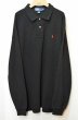 画像1: Polo Ralph Lauren L/S ポロシャツ “BLACK” (1)