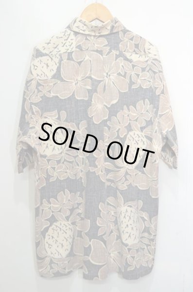 画像2: Reyn Spooner S/S ハワイアンシャツ “チャコールグレーベース” (2)