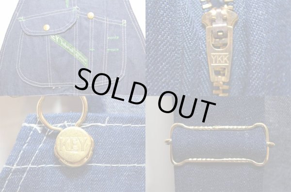 画像4: 80's KEY IMPERIAL デニムオーバーオール “MADE IN USA / DEADSTOCK” (4)