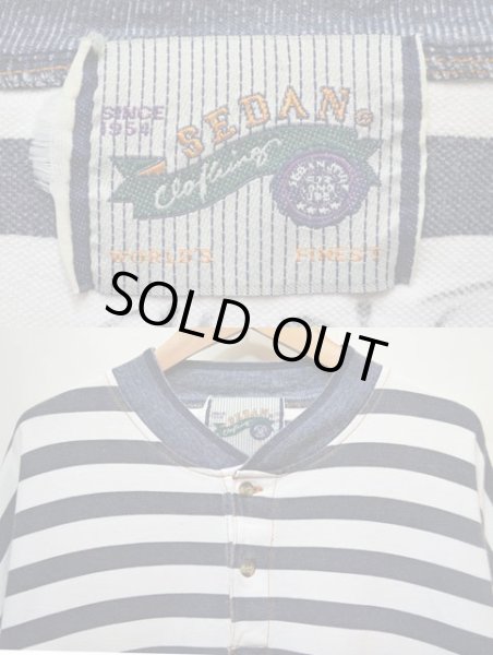 画像3: SEDAN Clothing ボーダー柄 ヘンリーネックカットソー “鹿の子素材” (3)