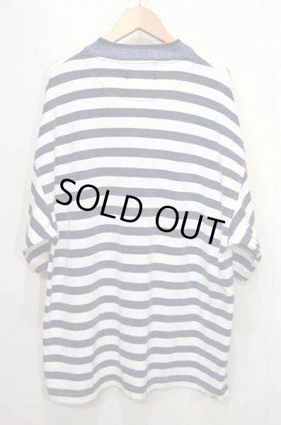 画像2: SEDAN Clothing ボーダー柄 ヘンリーネックカットソー “鹿の子素材” (2)