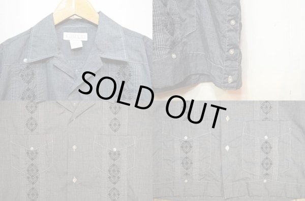 画像4: 90's ROMANI 後染め キューバシャツ (4)