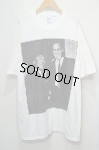 画像1: 90's Malcolm X × Martin Luther King Jr. フォトプリントTシャツ (1)