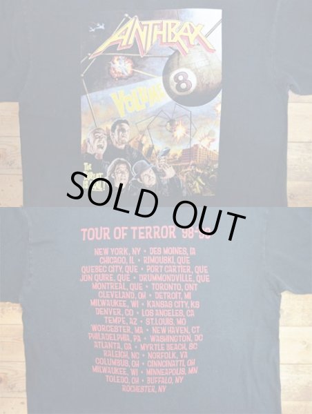 画像4: 90's ANTHRAX バンドTシャツ “TOUR OF TERROR '98-'99” (4)