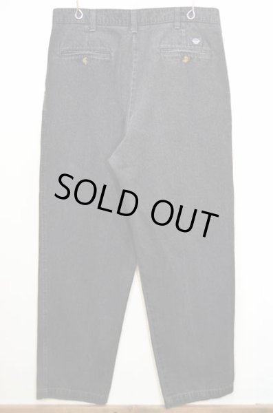 画像2: DOCKERS 2タック ブラックデニムトラウザー (2)