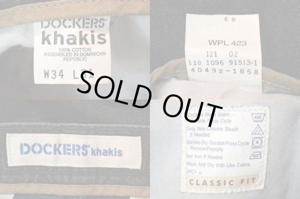 画像3: DOCKERS 2タック ブラックデニムトラウザー (3)