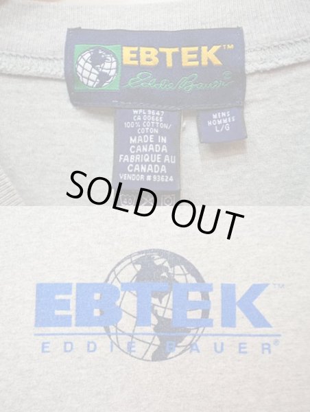 画像3: 90's Eddie Bauer EBTEK ロゴプリントTシャツ (3)