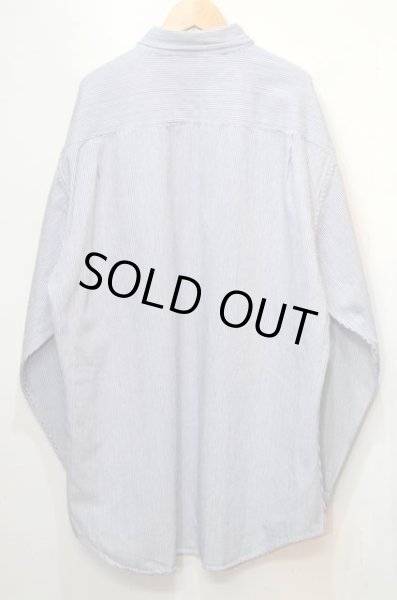 画像2: 80's Woolrich ヒッコリーストライプ柄ワークシャツ (2)