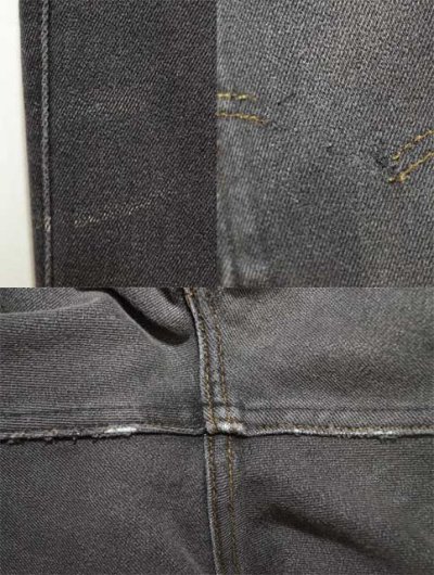 画像1: 90's Levi's 517 ストレッチブラックデニム “MADE IN USA”