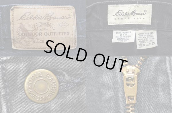 画像3: 90's Eddie Bauer ブラックデニムパンツ "MADE IN USA" (3)