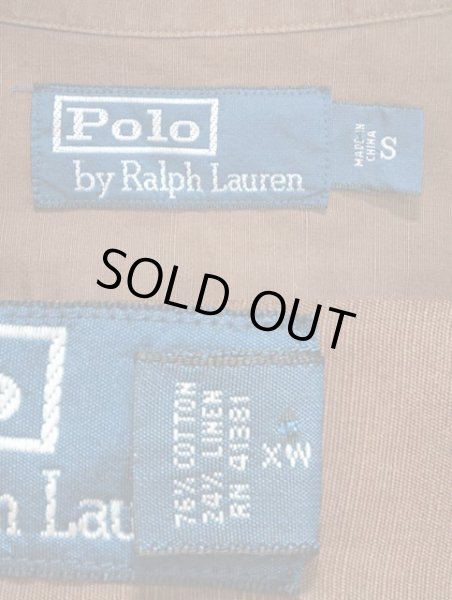 画像3: Polo Ralph Lauren S/S オープンカラーシャツ “コットン×リネン” (3)