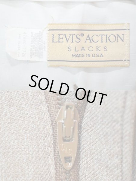 画像3: 90's Levi's ACTION SLACKS “Lt BROWN HEATHER / MADE IN USA” (3)