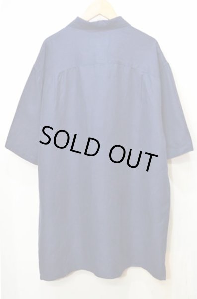 画像2: Austin Reed S/S オープンカラーシャツ "リネン×シルク" (2)