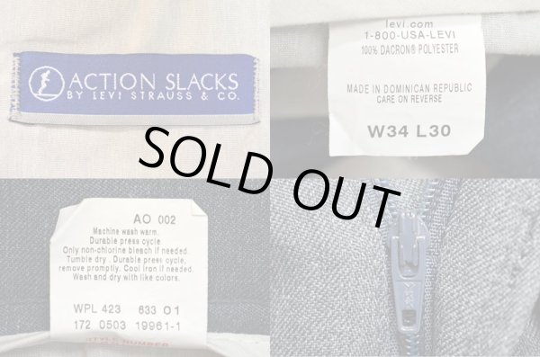 画像3: 90-00's Levi's ACTION SLACKS “BLUE GRAY HEATHER” (3)