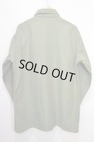 画像2: 70's US.ARMY コットンサテン ユーティリティシャツ (2)