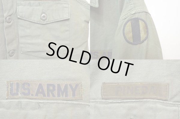 画像4: 70's US.ARMY コットンサテン ユーティリティシャツ (4)