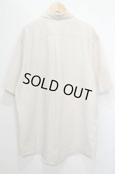 画像2: 90's LAND'S END S/S ボタンダウンシャツ “リネン素材” (2)