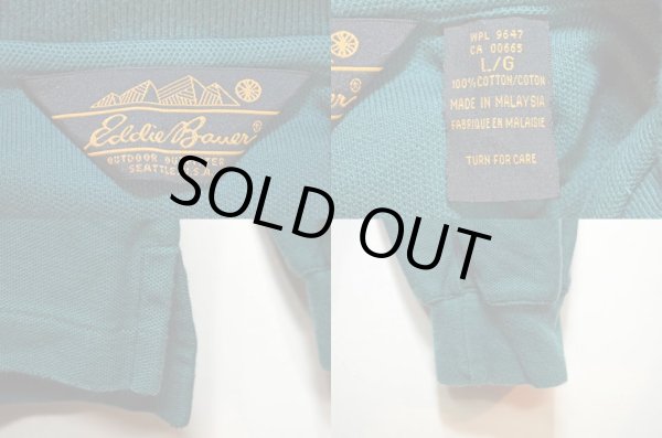 画像3: 80-90's Eddie Bauer L/S ポロシャツ (3)