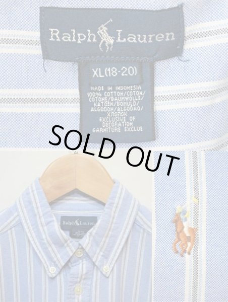 画像3: Polo Ralph Lauren マルチストライプ柄 ボタンダウンシャツ (3)