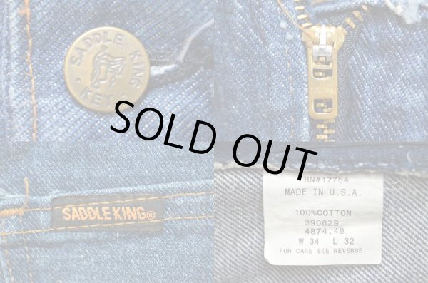 画像3: 70's SADDLE KING 5ポケットデニムパンツ “MADE IN USA” (3)
