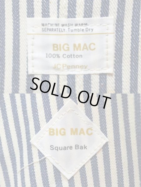画像3: 60-70's BIGMAC ヒッコリーストライプ柄 オーバーオール “DEADSTOCK” (3)