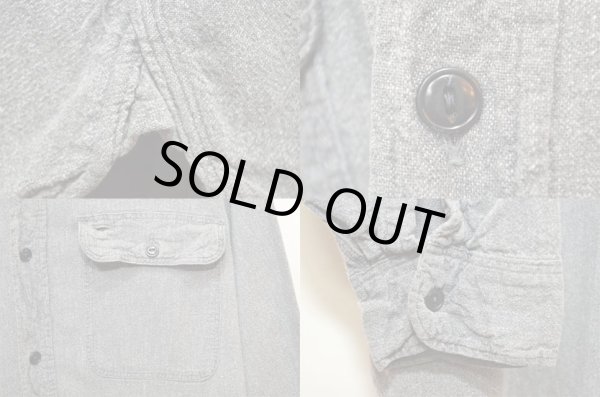 画像4: 60's BIGMAC マチ付き ブラックシャンブレーシャツ (4)