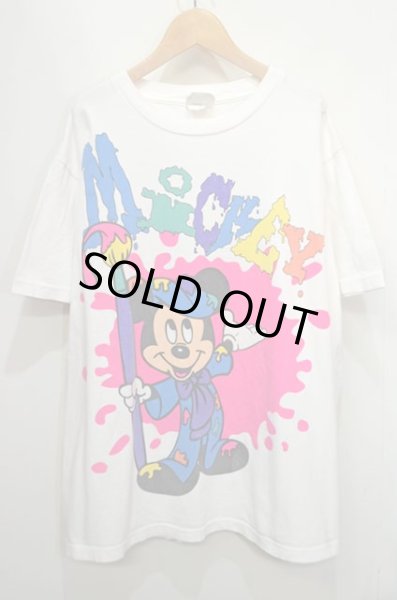 画像1: 90's MICKEY MOUSE プリントTシャツ “MADE IN USA” (1)