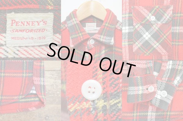 画像3: 60's Penney's マチ付きネルシャツ (3)