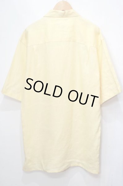 画像2: BRUNO S/S オープンカラーシャツ “YELLOW” (2)