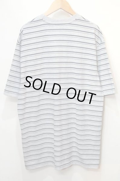 画像2: 90's Puritan マルチボーダー柄 ポケットTシャツ (2)