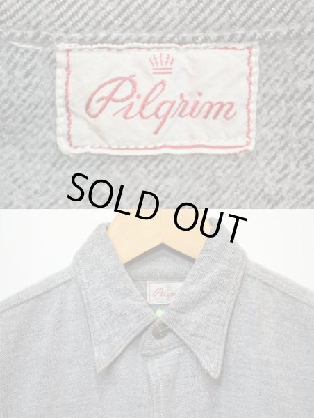 画像3: 40's Pilgrim マチ付き ヘビーネルシャツ (3)