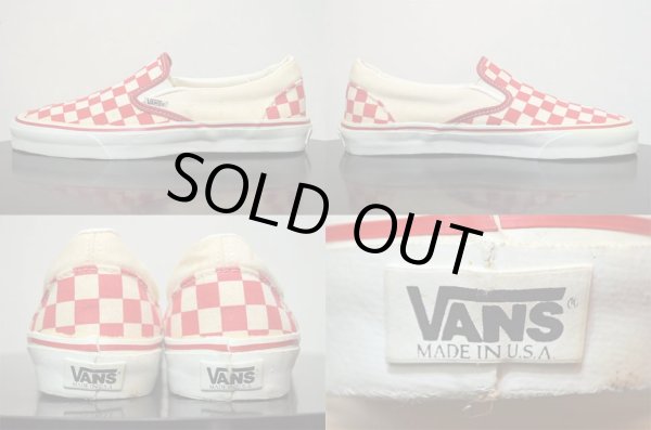 画像3: 90's VANS チェッカーフラッグ柄 Slip-on “MADE IN USA” (3)