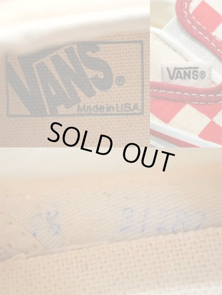 画像2: 90's VANS チェッカーフラッグ柄 Slip-on “MADE IN USA” (2)