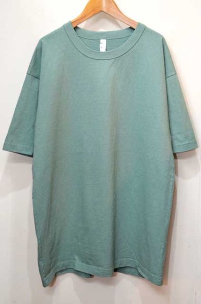 画像1: LOS ANGELES APPAREL 8.5oz Garment Dye Tシャツ "ATLANTIC GREEN / MADE IN USA" (1)