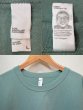 画像3: LOS ANGELES APPAREL 8.5oz Garment Dye Tシャツ "ATLANTIC GREEN / MADE IN USA" (3)