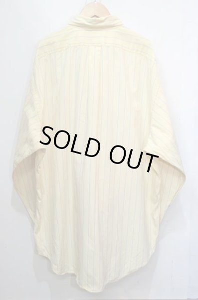 画像2: 90's Polo Ralph Lauren ストライプ柄 ボタンダウンシャツ “BIG SHIRT” (2)