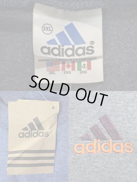 画像3: 90's ADIDAS L/S パフォーマンスロゴ刺繍Tシャツ “HEATHER NAVY / DEADSTOCK” (3)