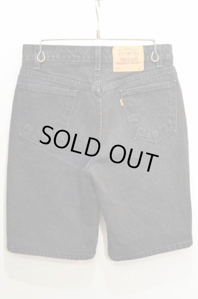 4541　90s USA製 Levi's 550 ブラックデニムショーツ USA製 94年 Levi's 550 Black Denim Shorts 黒 W32 90s