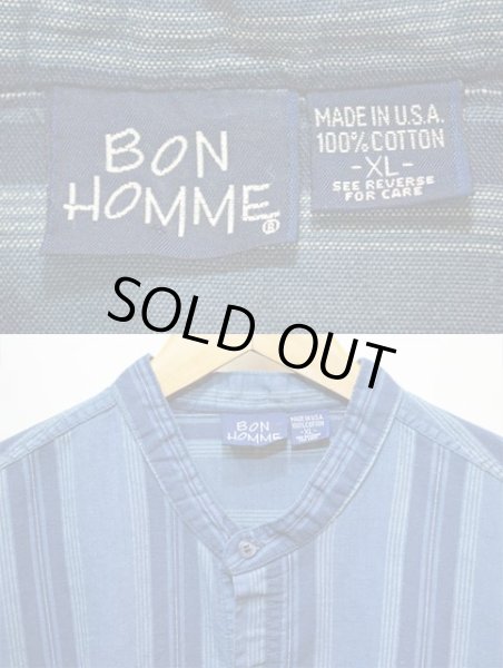 画像3: 90's BON HOMME バンドカラーシャツ “MADE IN USA” (3)