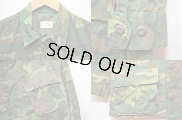 画像4: 60's US.ARMY ERDL グリーンリーフ柄 ジャングルファティーグジャケット “SMALL-SHORT” (4)