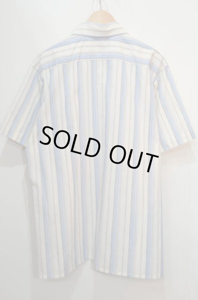 画像2: 70's Sears マルチストライプ柄 S/S シャツ (2)