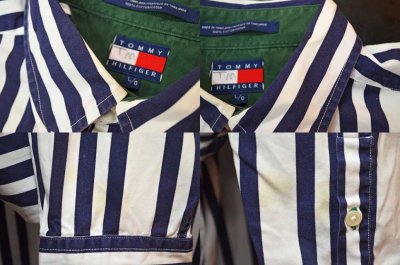 画像2: TOMMY HILFIGER マルチストライプ柄 ボタンダウンシャツ