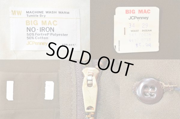 画像4: 70's BIG MAC ワークパンツ "BROWN / DEADSTOCK" (4)