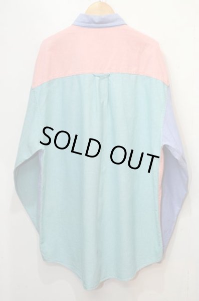 画像2: 80-90's Eddie Bauer ボタンダウンシャツ “黒タグ / クレイジーパターン” (2)