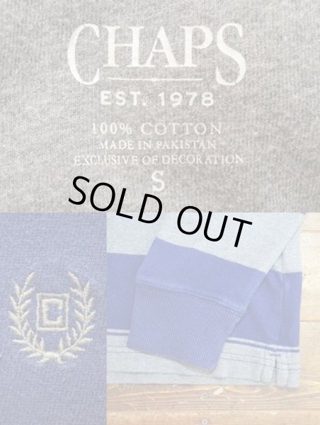 画像3: CHAPS L/S ボーダーTシャツ “NAVY×GRAY / S” (3)