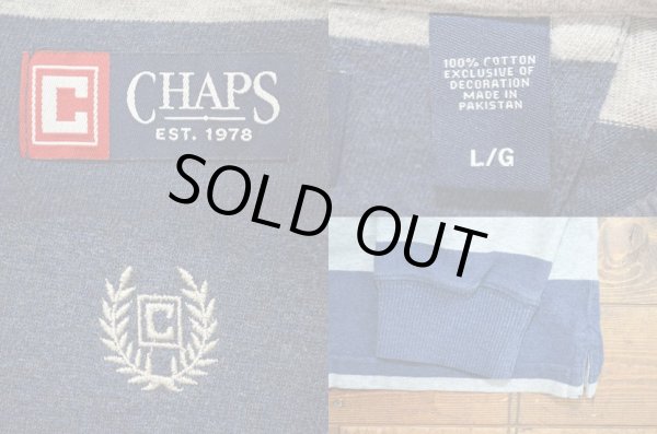 画像3: CHAPS L/S ボーダーTシャツ “NAVY×GRAY / L” (3)