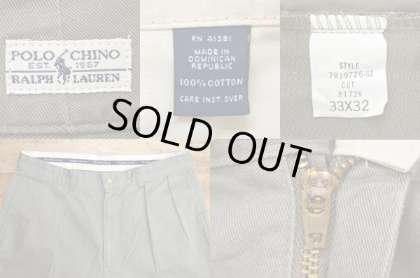 画像3: Polo Ralph Lauren 2タック チノトラウザー "LIGHT OLIVE" (3)