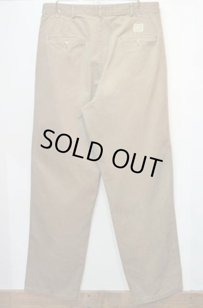 画像2: 90's Polo Ralph Lauren 2タック チノトラウザー “MOCHA BROWN” (2)