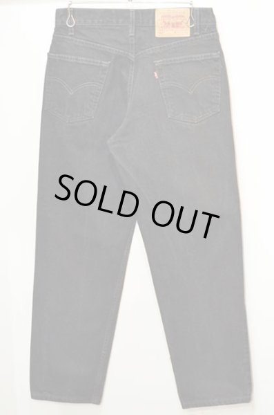 画像2: 90's Levi's 550 ブラックデニムパンツ (2)